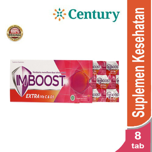IMBOOST EXTRA VIT C & D3 @8'S / SUPLEMEN KESEHATAN