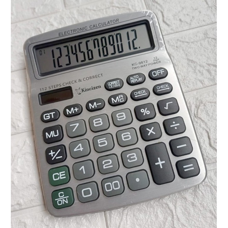

Ready Kalkulator CT 9812 - Kalkulator 12 Digit Ukuran Besar Fitur Lengkap