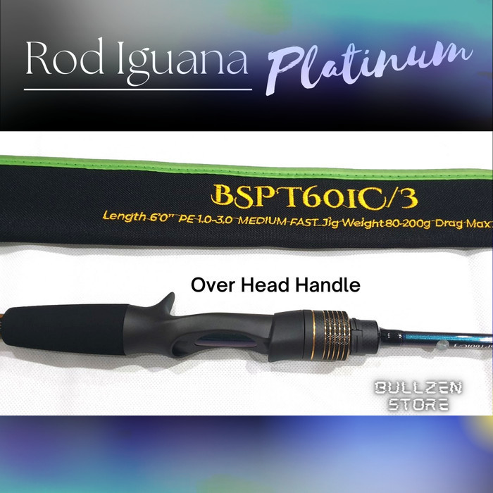 Ready BULLZEN ROD Brutal Monster IGUANA PLATINUM - Free gift Kaos