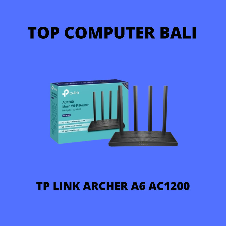 TP Link Archer A6 AC1200 wireless MU-MIMO Gigabit Router / tplink A6