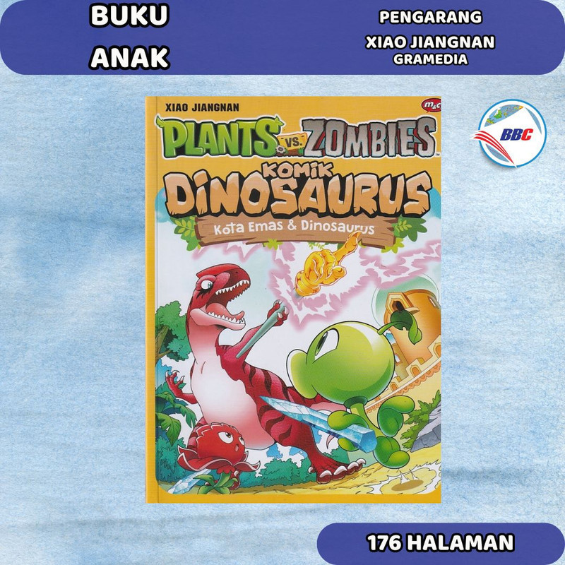 BUKU PLANTS VS ZOMBIES KOMIK DINOSAURUS: KOTA EMAS & DINOSAURUS