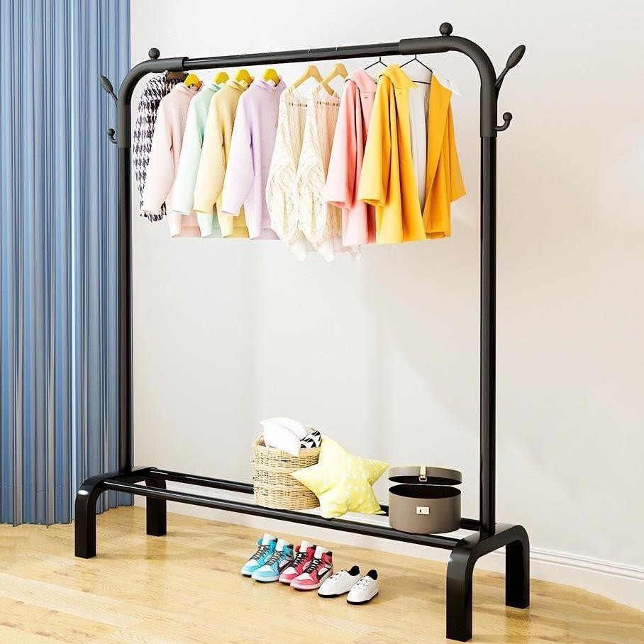 Stand HangerGawang Besi Rak Butik Bazar Display Gantungan Baju Multifungsi Lemari Pakaian Jemuran Ra