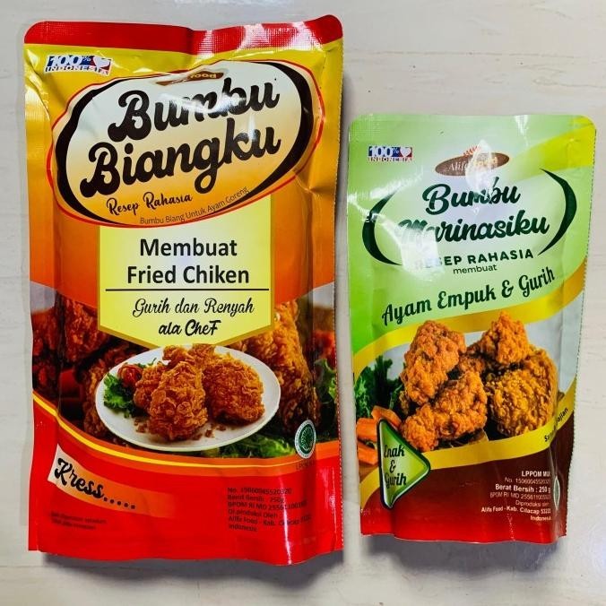 

bumbu biang crispy 750 gr dan 250 gr marinasi alifa food kemasan Baru P83G