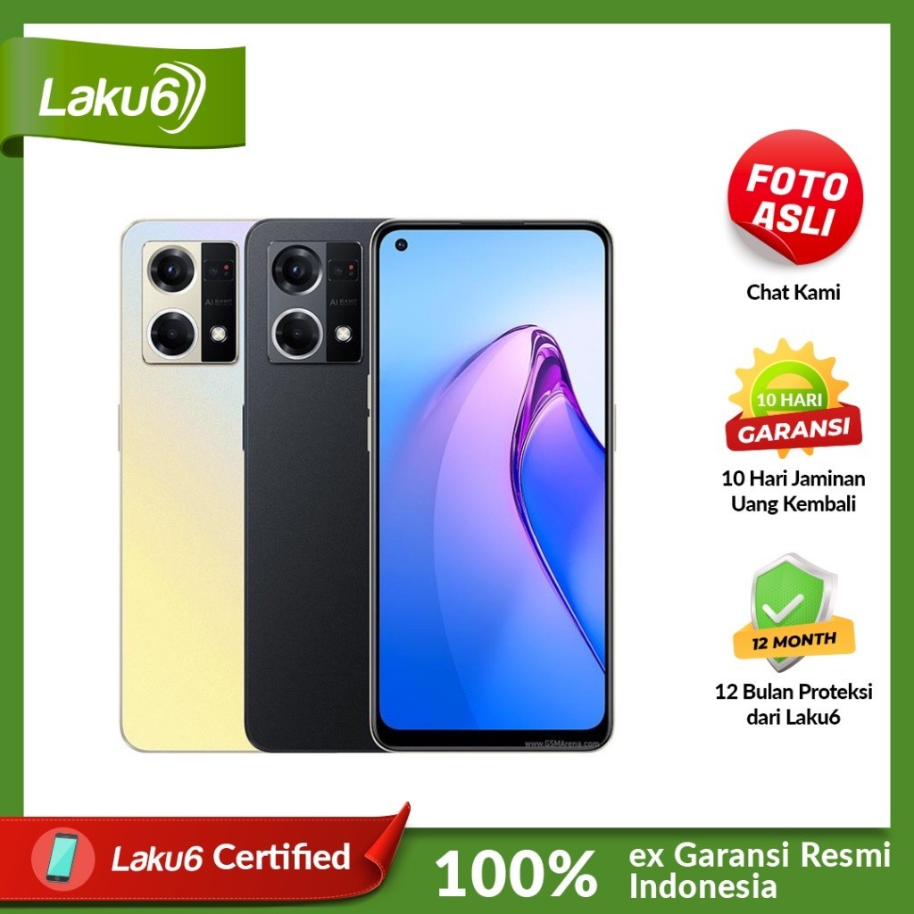 oppo Reno 8 4G 8gb/256gb Bekas Resmi Indo
