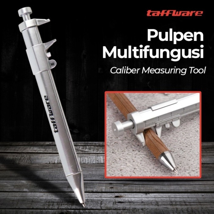 

quick cheap Taffware Pulpen Pena Multifungsi with Kaliper Sigmat Alat Ukur Tebal