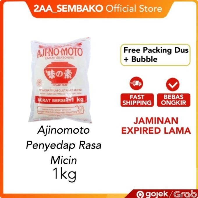 

READY STOCK AJINOMOTO MICIN / PENYEDAP RASA AJINOMOTO / VETSIN AJINOMOTO 1KG !!!!!