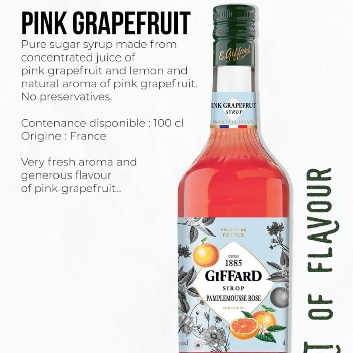 

Giffard syrup Pink grapefruit 1L Sirup giffard pink grapefru 1 liter