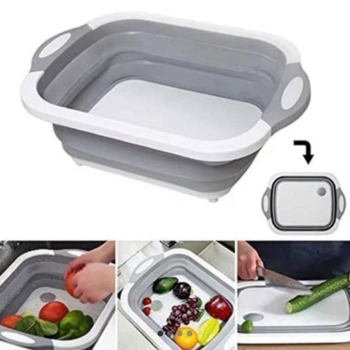 Talenan Lipat 2In1 - Talenan Lipat Baskom Multifungsi