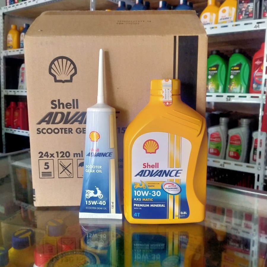 oli shell ax5 matic + gardan shell advance
