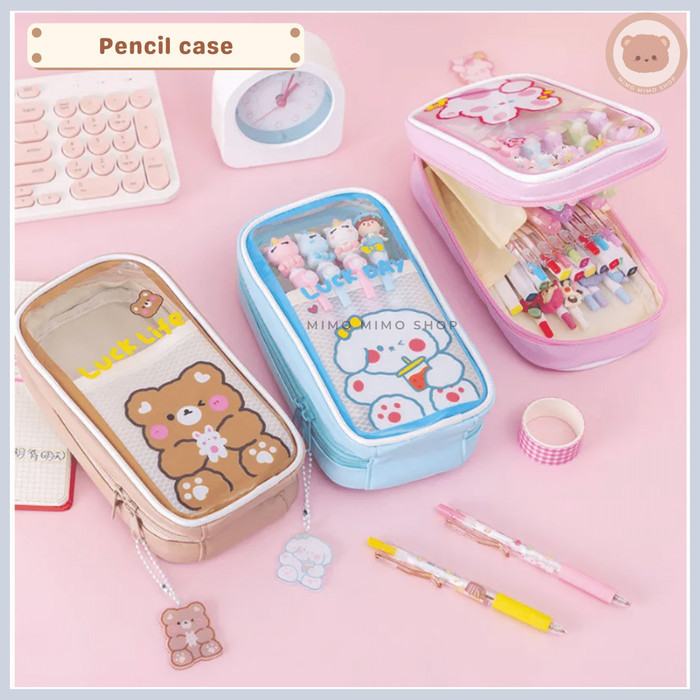 

TEMPAT PENSIL ANAK PENCIL CASE KOREAN MULTILAYER WATERPROOF