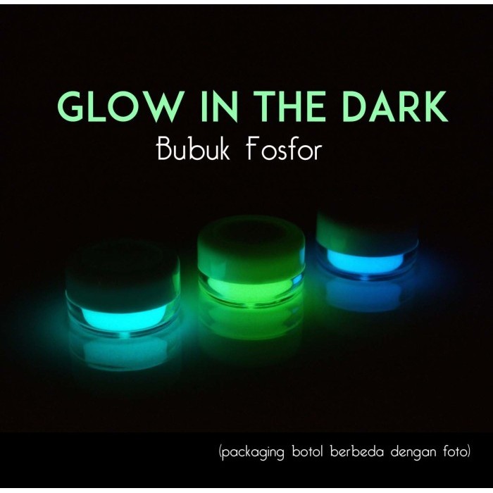 

BUBUK FOSFOR PALING TERANG - GLOW IN THE DARK BAHAN CRAFT - 100 GR