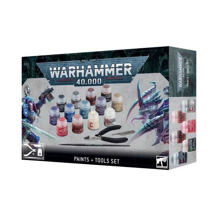 

WARHAMMER 40K: PAINT + TOOLS SET