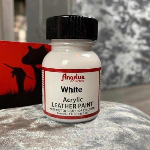 

ANGELUS WHITE ACRYLIC LEATHER PAINT CAT BAHAN KULIT 1 OZ 29ML USA