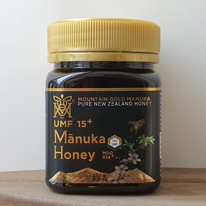 

Ready PROMO MOUNTAIN GOLD MANUKA HONEY UMF 15+, 250g MADU MANUKA NEW ZEALAND