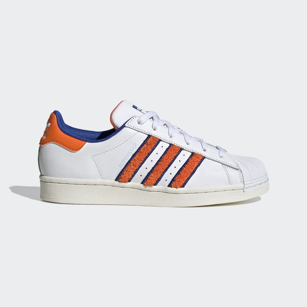 Adidas Superstar White Orange Blue BNIB ORIGINAL Resmi IF7610