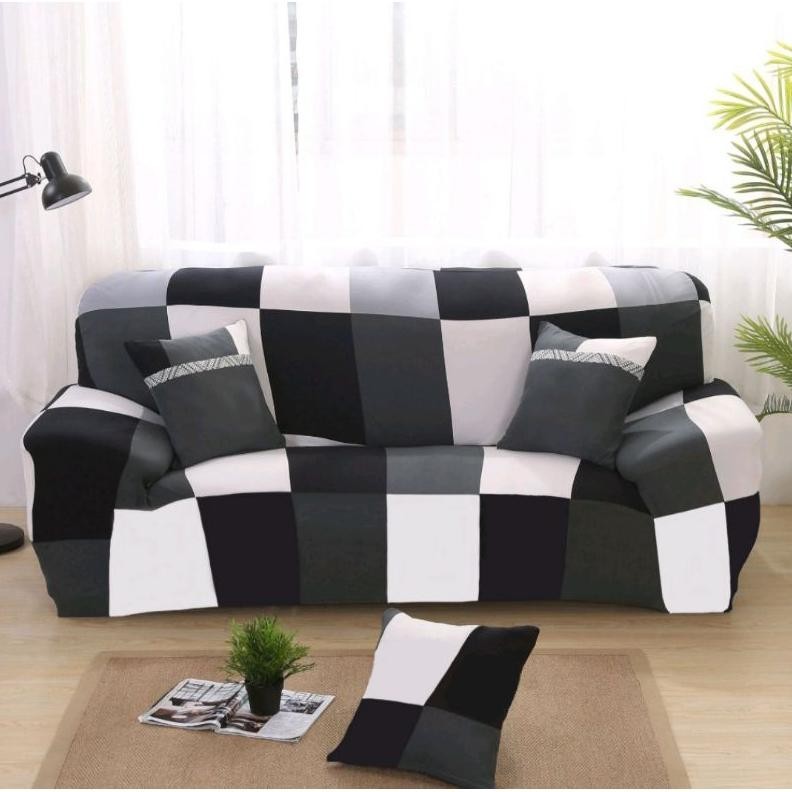 [VARIAN BARU] Sarung Kursi Cover Sofa Seater Sarung Kursi Sofa Stretch Elastis Sofa Bed Cover Selimu