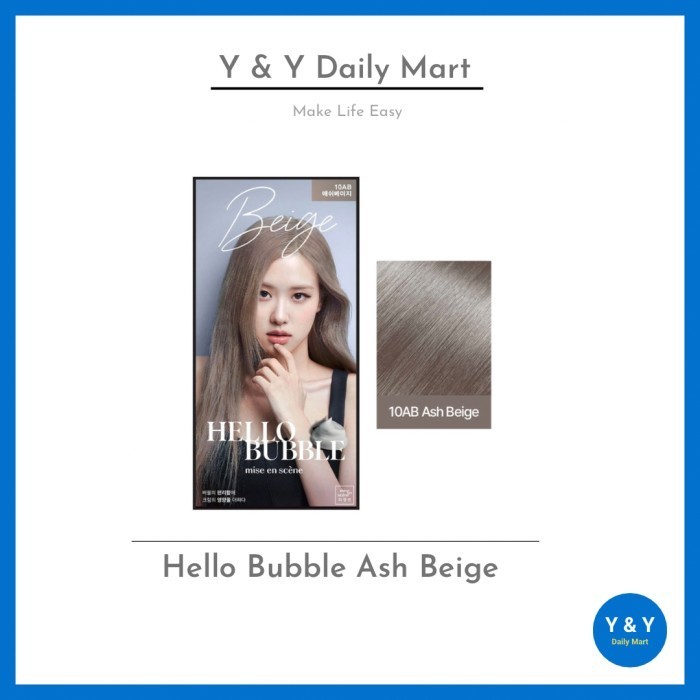 HELLO BUBBLE MISS EN SCENE ASH BEIGE CAT RAMBUT