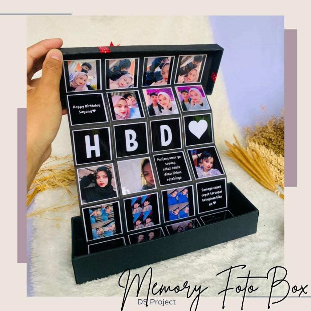 

PROMO Kado Memory Foto Box Hadiah Buat Ulang Tahun | Anniversary Cewek / Cowok Custom Murah fgs-3