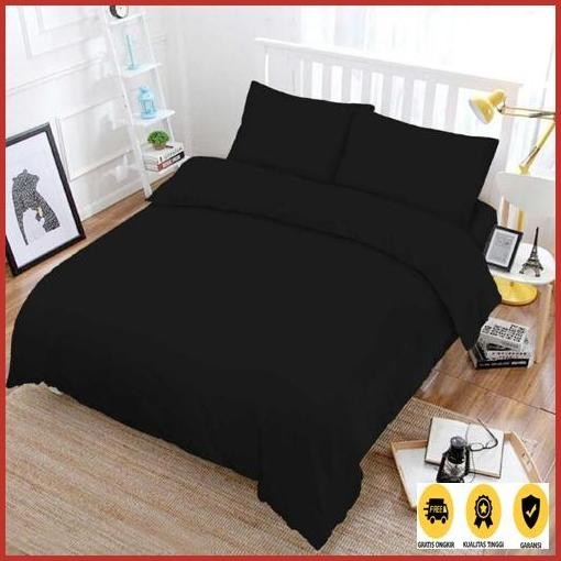 Baru Sprei Set Polos Hitam,Abu,Navi,Putih,Coklat Muda,Coklat Muda, Coklat Tua,Hijau Pastel Cuci Guda