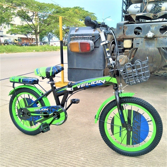 Sepeda Lipat Violet 2.0 16 Inch Family Bike Roda Bantu Anak Perempuan