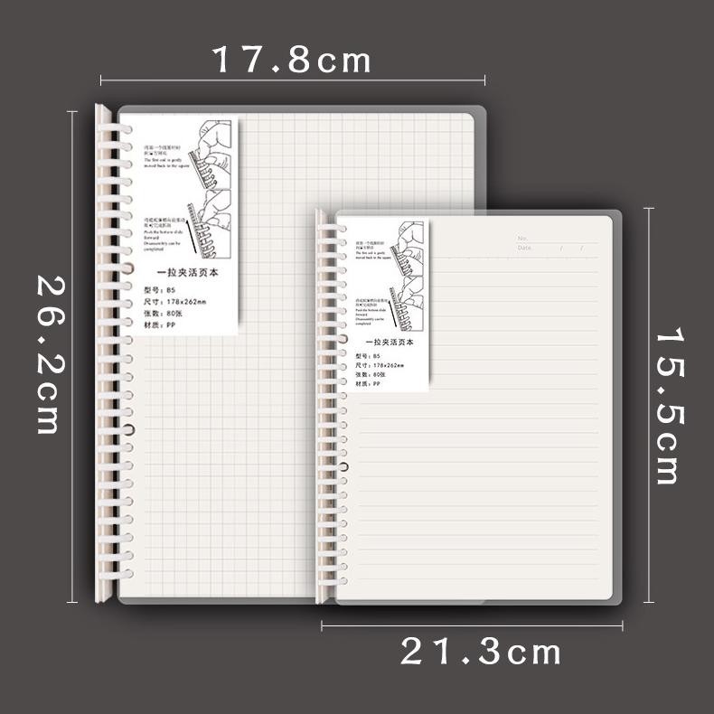 

TT60 Notebook Buku Binder A5 & B5 Note Spiral Ring Model ( Garis, Polos, Dotted , & Grid ) - 80 lembar Terlaris