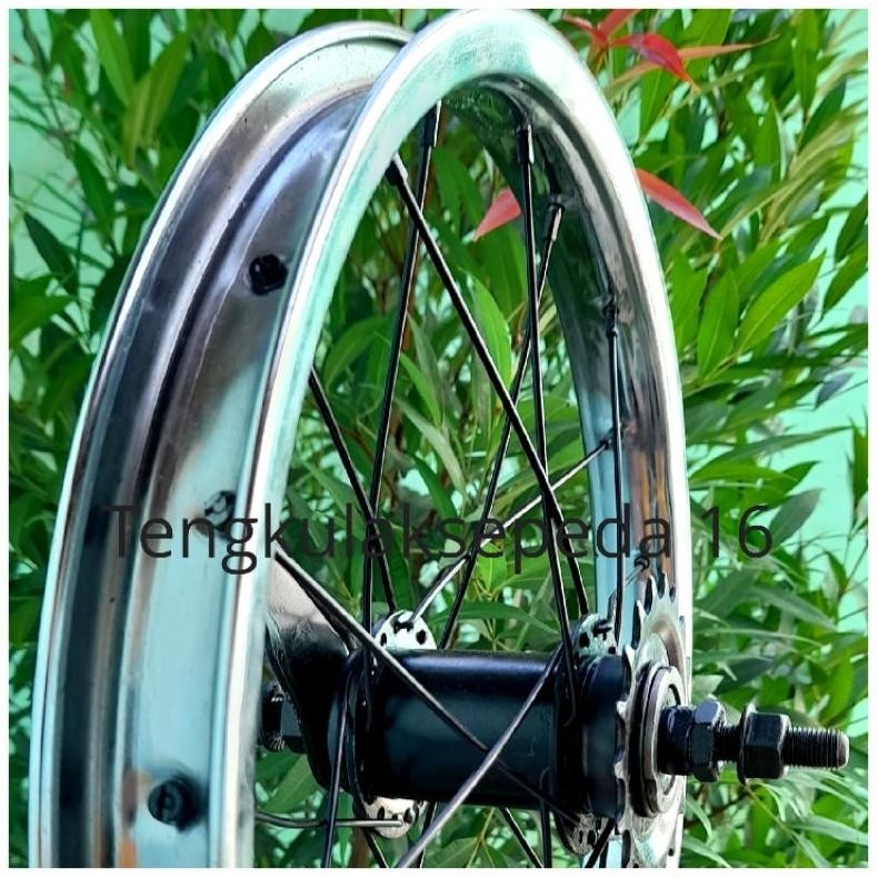 Rim Vleg Torpedo Sepeda Anak 16" Roda Belakang Hub Freehub Pacific