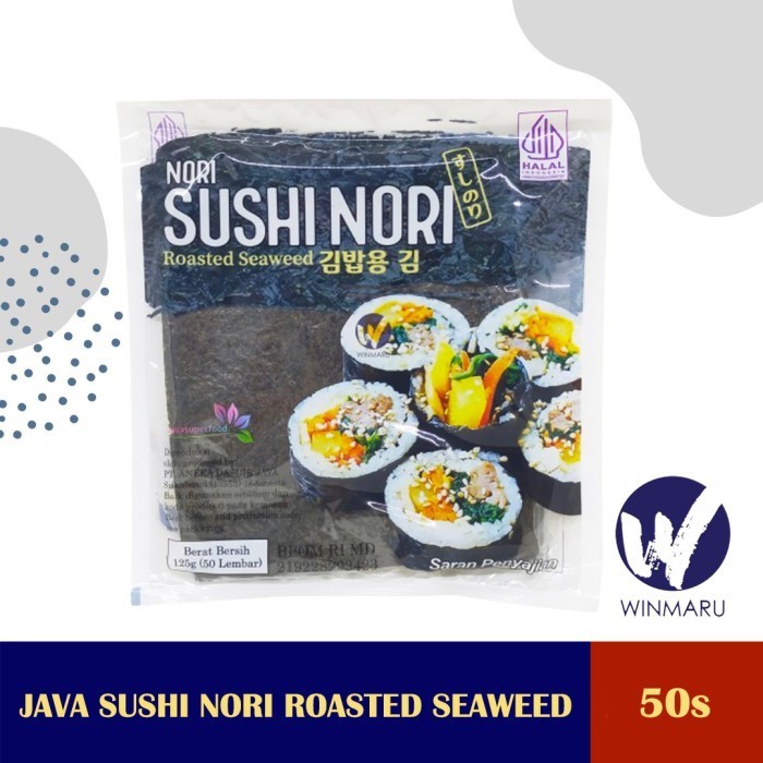 

Java Sushi Nori Roasted Seaweed 50 Lembar