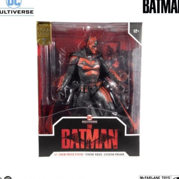 Mcfarlane The Batman - Batman 12 Inch Statue Gold Label Figure 2022