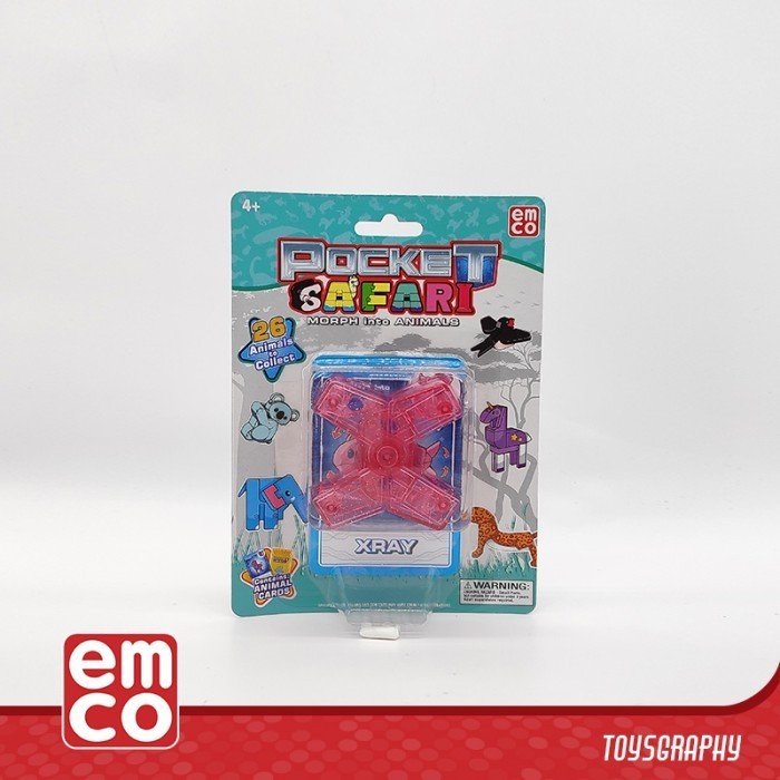 emco pocket safari xray fish letter x morpher transformer robot animal vitashop321