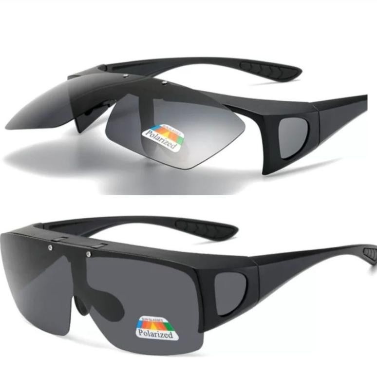 Premium Kacamata Polarized UV400 Flip Kaca Mata Sunglasses Sport Pria Wanita