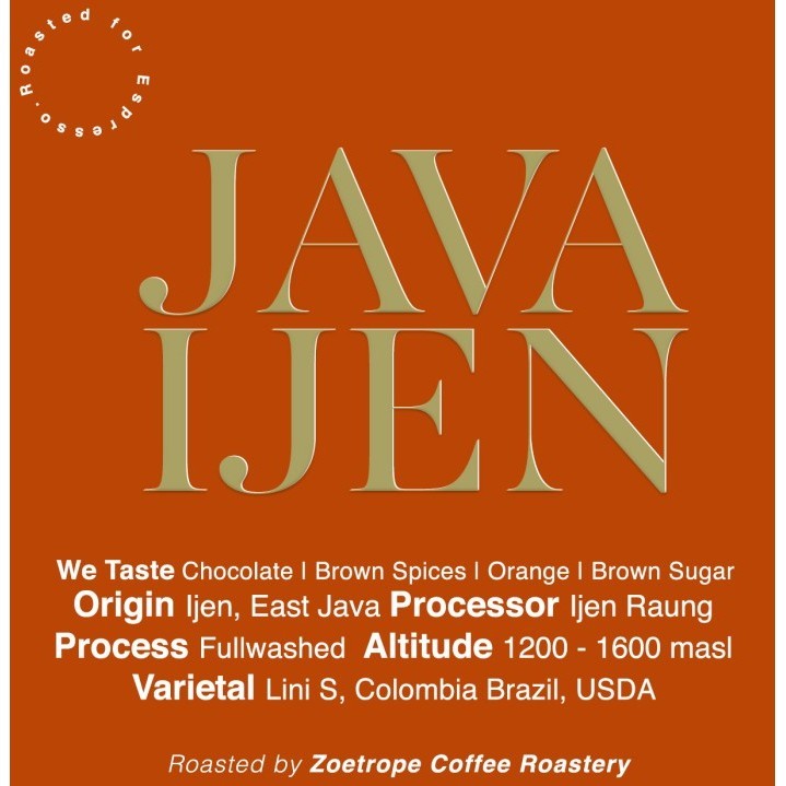 

Biji Kopi Arabika Ijen 1 Kg - Single Gin Espresso
