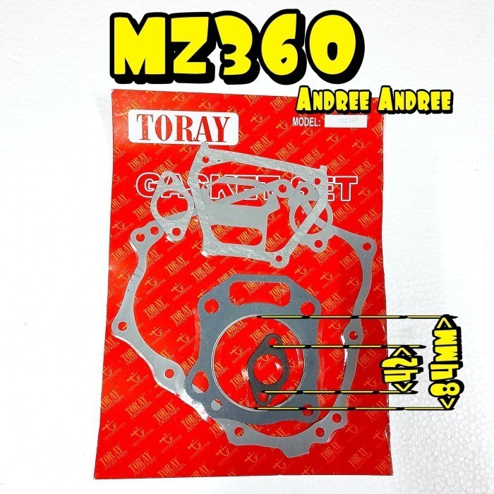 ] Gasket Cylinder Paking Set Genset mesin Yamaha MZ360 MZ-360 EF6600 EF-6600