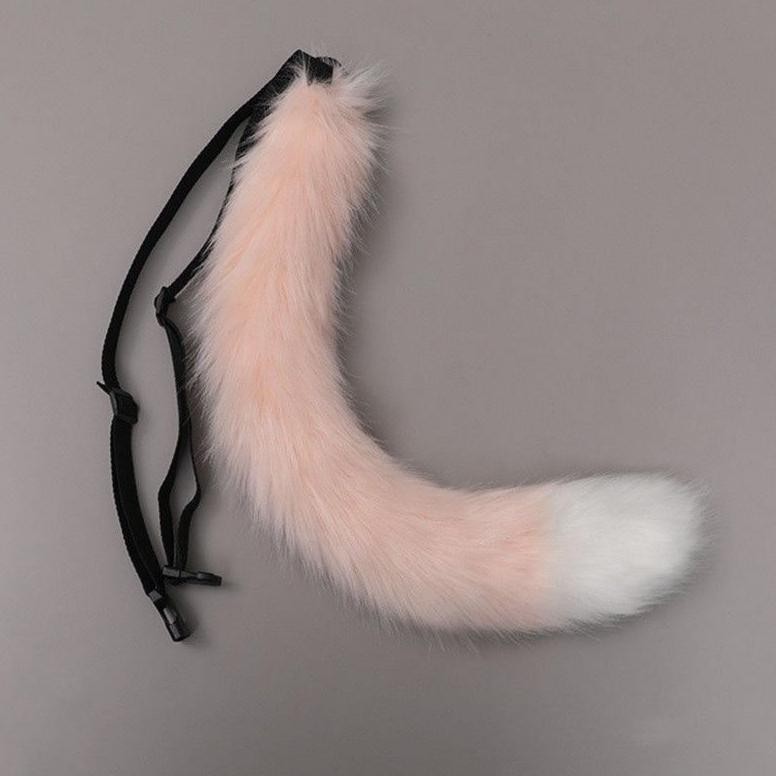 Viral Fox Tail Lolita Cosplay Faux Fur Fox Costume Cat Tail Cosplay Party Costume Kekinian