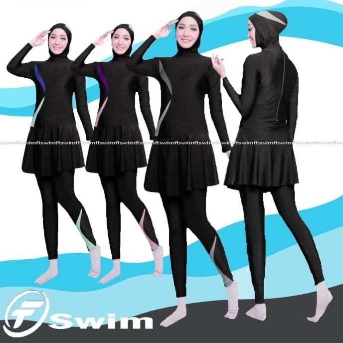 baju renang wanita muslim/pakaian renang perempuan muslimah dewasa .