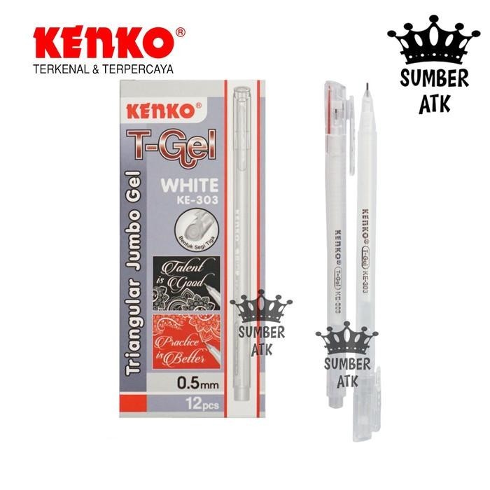 

Gel Pen KE-303 T-Gel Triangular 1 LUSIN KENKO / Pulpen / Pena 0.5 MM Import