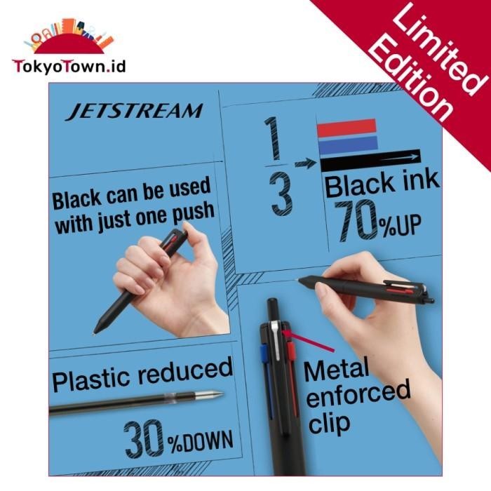 

UNI Jetstream 3-Color limited edition Multipen 3 in 1 Import