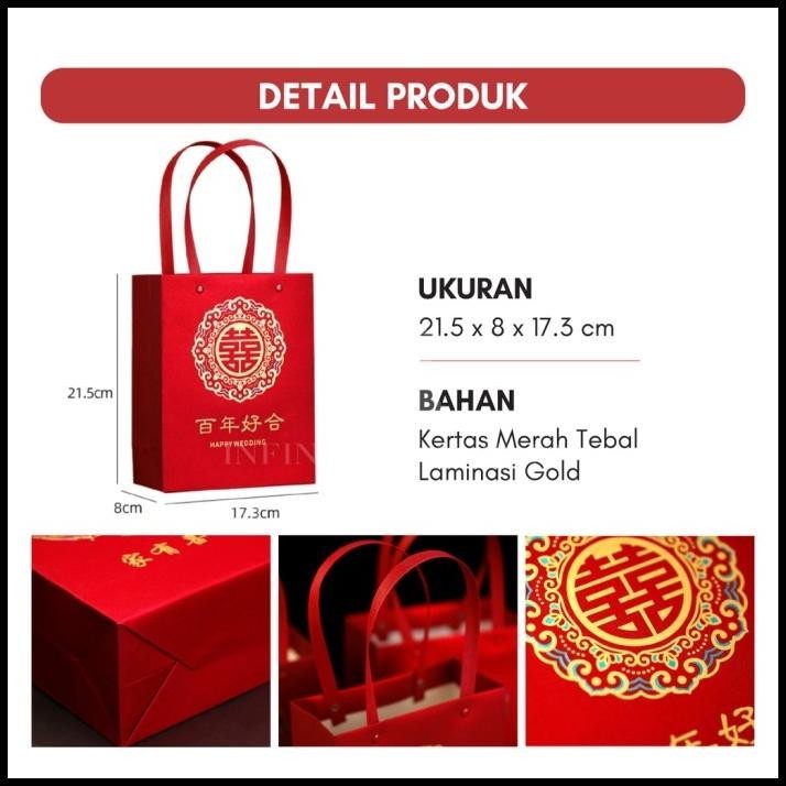 

DISKON GOODIE BAG WEDDING / PAPER BAG PERNIKAHAN CHINESE / TAS SOUVENIR !!!!!!!