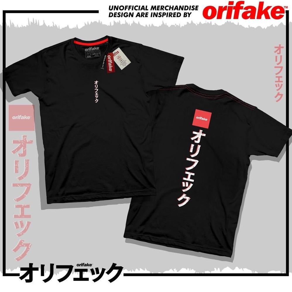 Diskon Orifake T-Shirt Japan Style Kaos Distro Pria Wanita