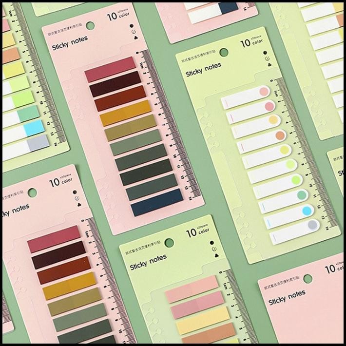 

DISKON TOPER STICKY NOTES MINI WARNA PASTEL SOFT SET 10 WARNA ESTETIK !!!!!!
