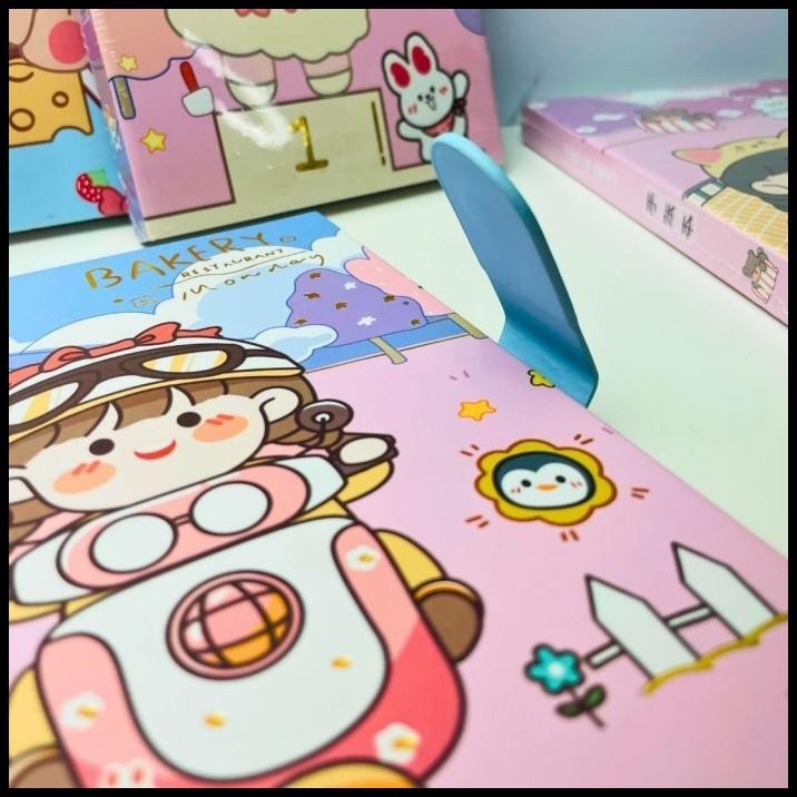 

HOT DEAL TOPER NOTEBOOK MOTIF BUKU JURNAL HARD COVER MAGNET AGENDA PLANNER KARA