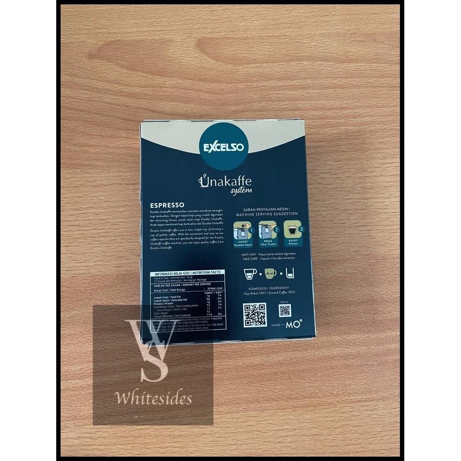 

TERBARU EXCELSO ESPRESSO - CAPSULE KAPSUL BOX UNAKAFFE COFFEE KOPI INSTANT !!!