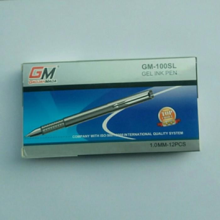 

Gel Ink Pen / Gadjah Mada Gel pen/ GM-100 SL 1.0MM / Silver Import