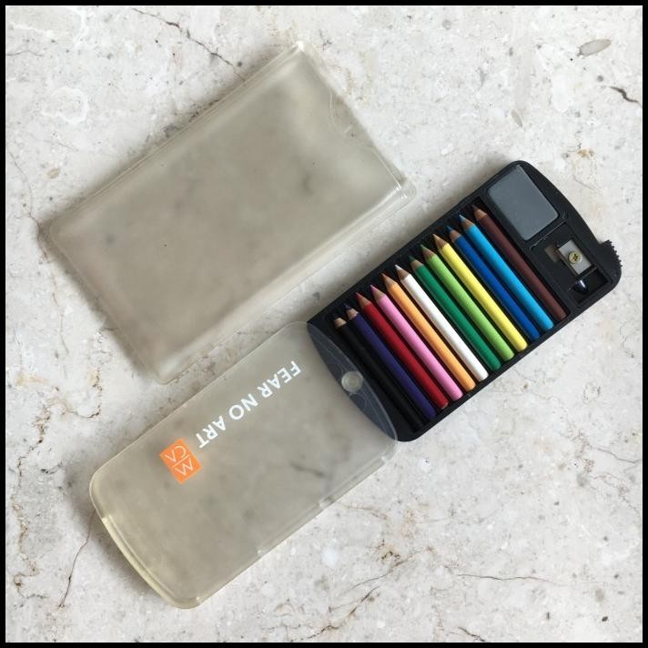

TERMURAH MUSEUM FEAR NO ART MINI COLORED PENCILS SHARPERNER ERASER PENSIL WARNA !!!!!!