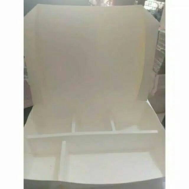 @100 Pcs Paper Lunch Box Sekat 5 Merk Ergopak 1 Pcs (Gojek/Grab)
