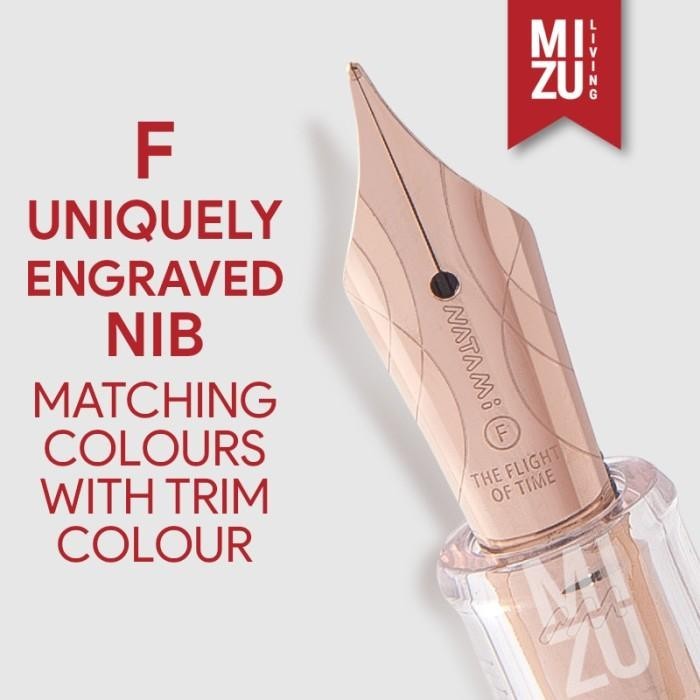 

NATAMI Inception Rose Gold Fountain Pen Jewelry Grade 16 Facet Cut Import