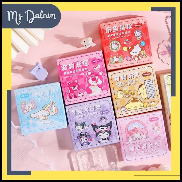 

DISKON STIKER SANRIO BOX 100 PCS PVC WATERPROOF TRANSPARAN AESTHETIC - ST167 !!!!!!!