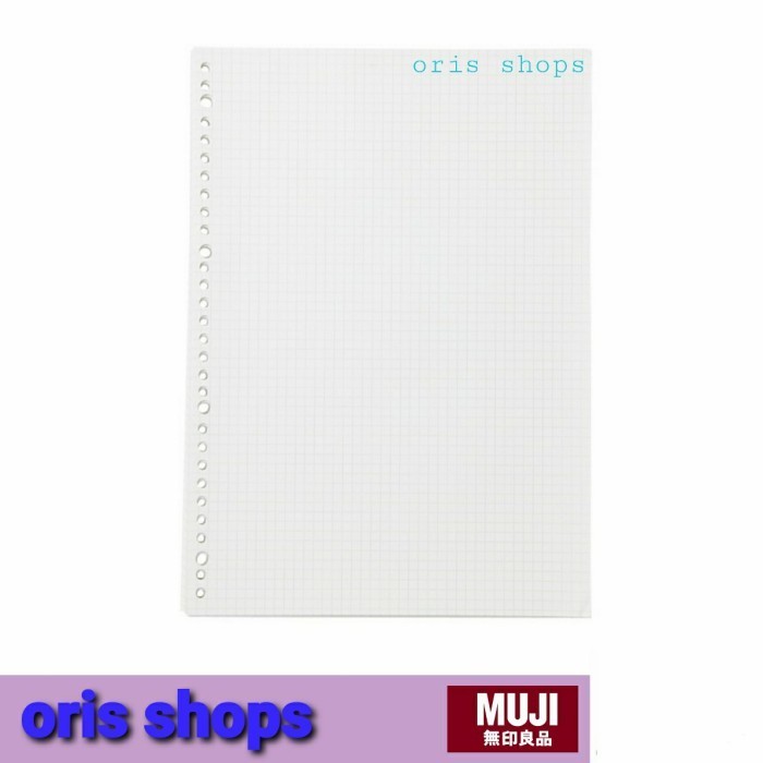 Ready Stok - Muji - Looseleaf A4 7Mm Isi Binder Kotak