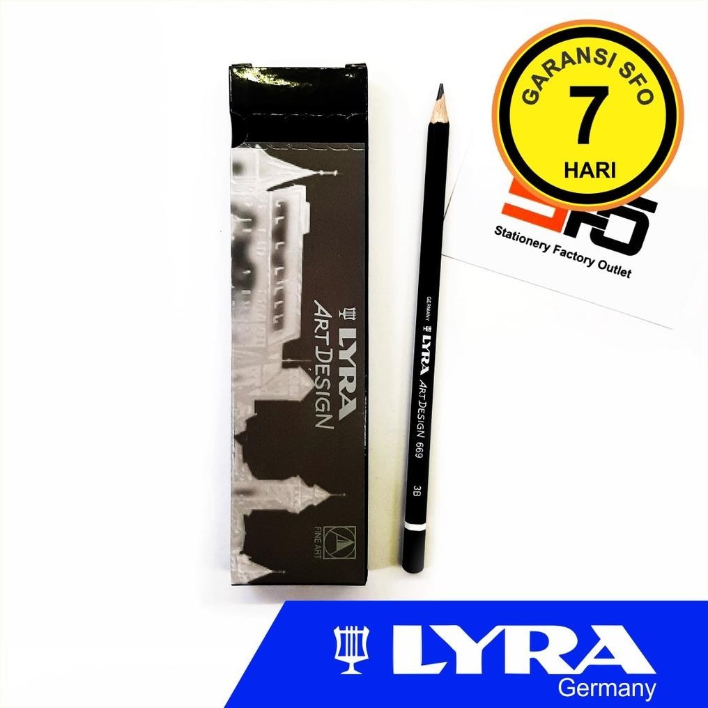

Pensil Lyra Art Design 669 3B - Graphite Pencil 3B