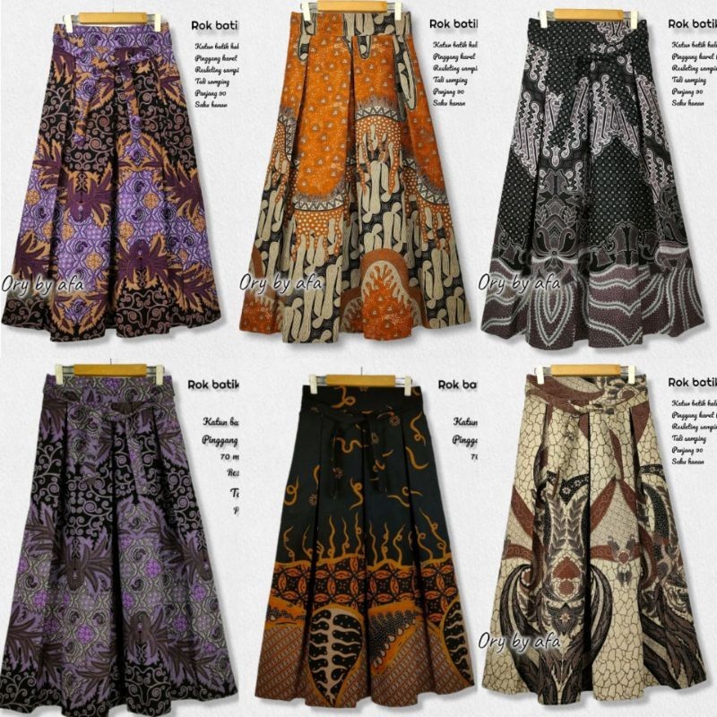 Rok Lilit Batik Solo // PREMIUM ROK BATIK PANJANG WANITA DEWASA ROK KLOK PAYUNG HALUS