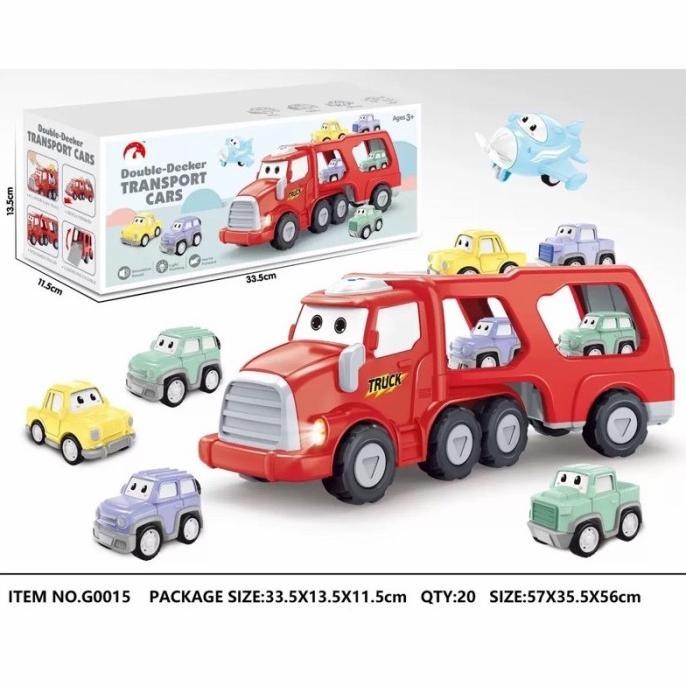 Mainan Mobil Truk Besar - Transport Cars - Mainan Mobil Kontainer set
